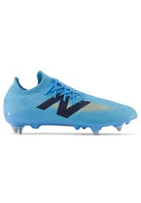 Korki męskie New Balance FURON DESTROY SG V7+ SF2SS75 – niebieskie. Zapięcie: sznurówki. Kolor: niebieski. Materiał: syntetyk, materiał. Szerokość cholewki: normalna. Sport: piłka nożna #1