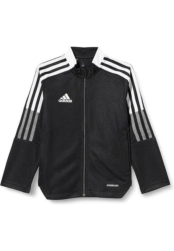 Adidas - Bluza piłkarska dla dzieci adidas Tiro 21 Track. Kolor: biały, wielokolorowy, czarny. Sport: piłka nożna