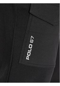Polo Ralph Lauren Spodnie dresowe 710900910001 Czarny Slim Fit. Kolor: czarny. Materiał: dresówka, bawełna, syntetyk