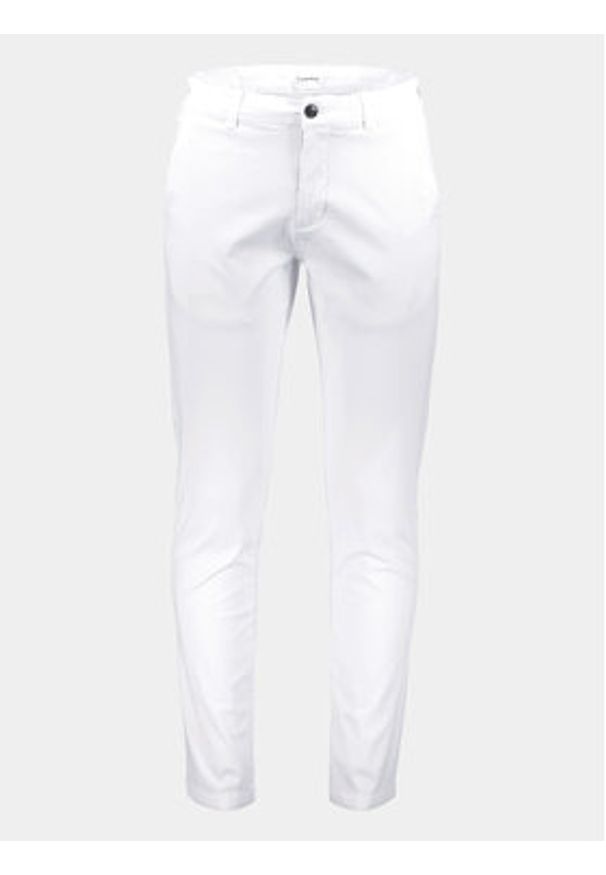 Lindbergh Chinosy 30-005044 Biały Slim Fit. Kolor: biały. Materiał: bawełna