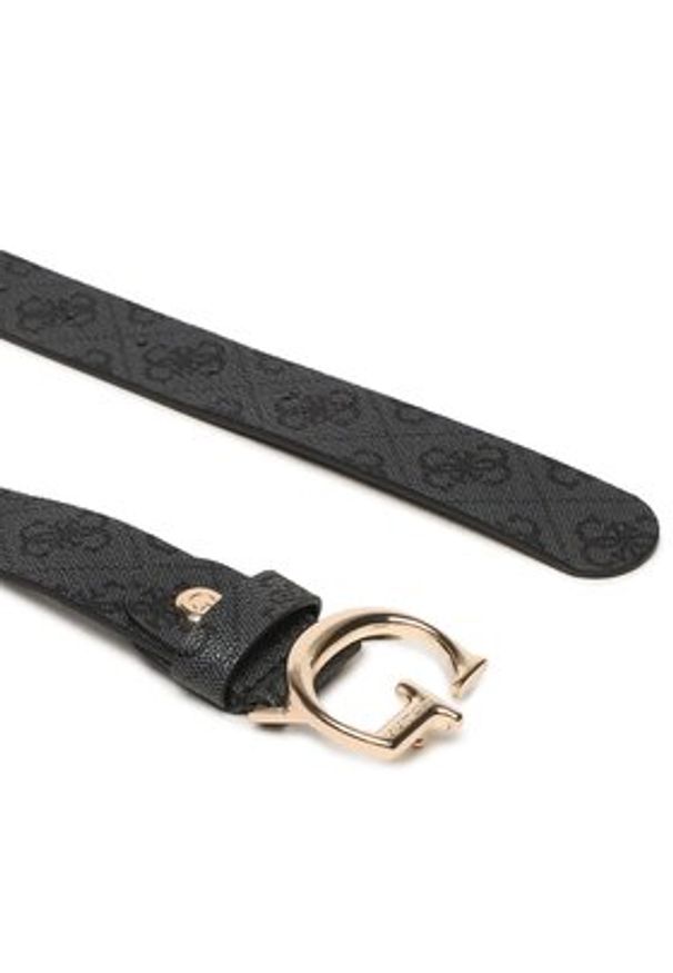 Guess Pasek Damski BW7862 P3430 Czarny. Kolor: czarny. Materiał: skóra