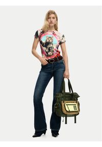 Desigual Plecak 26SAKY06 Khaki. Kolor: brązowy. Materiał: materiał #1