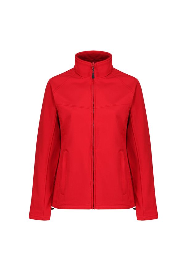Regatta - Damski Softshell Uproar. Kolor: czerwony, wielokolorowy, szary. Materiał: softshell