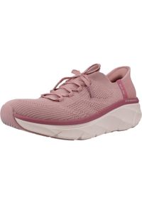 skechers - Kapcie SKECHERS DLUX WALKER 2.0 SLIP-INS Rose. Kolor: różowy. Materiał: tkanina