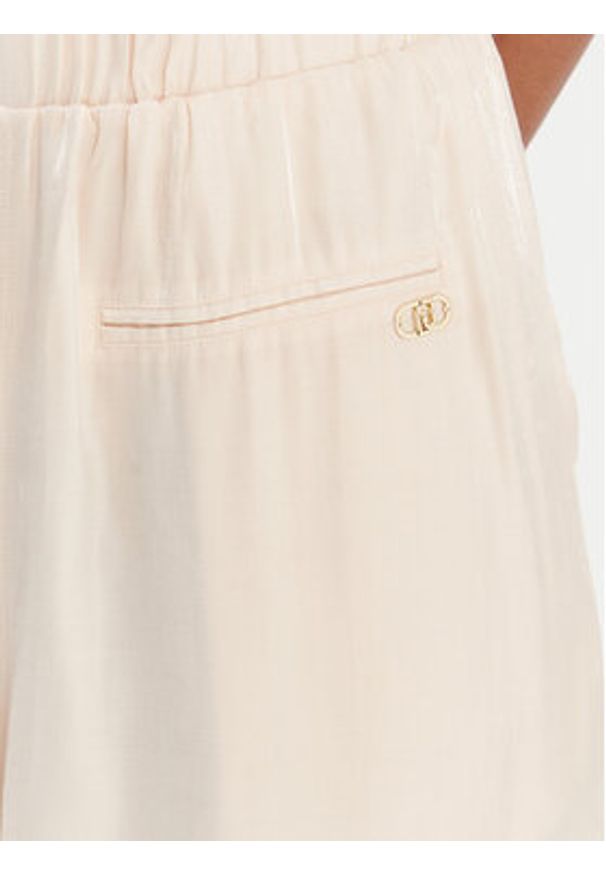Liu Jo Sport Spodnie materiałowe TA6005 T322A Beżowy Relaxed Fit. Kolor: beżowy. Materiał: wiskoza. Styl: sportowy