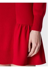 TwinSet - TWINSET Sukienka dzianinowa 222TT3280 Czerwony Regular Fit. Kolor: czerwony. Materiał: syntetyk, dzianina #2