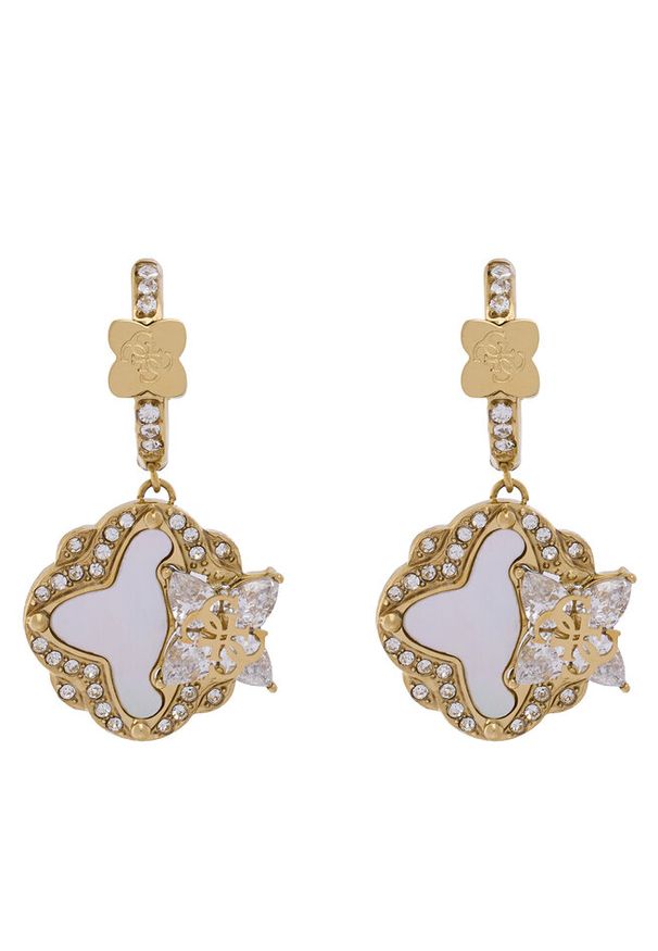 Kolczyki Guess. Materiał: złote. Kolor: złoty