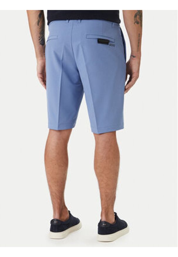 BOSS Szorty materiałowe S_Commuter_10.5 50540337 Błękitny Slim Fit. Kolor: niebieski. Materiał: syntetyk