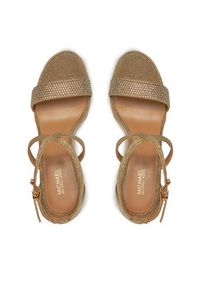 MICHAEL Michael Kors Espadryle Kayla Wedge 40R4KYMS1D Złoty. Kolor: złoty. Materiał: materiał #4