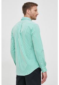 Polo Ralph Lauren koszula męska kolor zielony slim z kołnierzykiem klasycznym. Typ kołnierza: kołnierzyk klasyczny, polo. Kolor: zielony. Materiał: tkanina. Styl: klasyczny #5