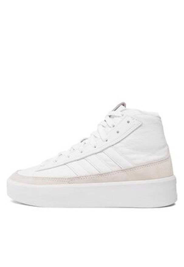 Adidas - adidas Sneakersy Znsored Hi IE9417 Biały. Kolor: biały. Materiał: skóra