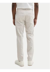 Tom Tailor Denim Spodnie materiałowe 1044843 Beżowy Tapered Fit. Kolor: beżowy. Materiał: bawełna #5