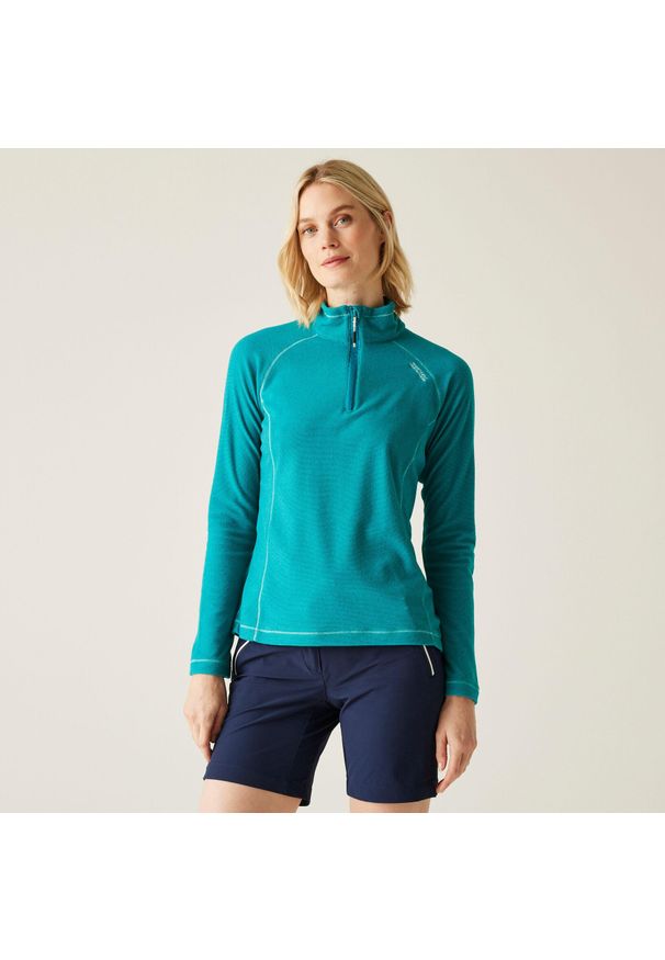 Regatta - Montes damski lekki turystyczny polar. Kolor: niebieski. Materiał: polar. Sport: turystyka piesza