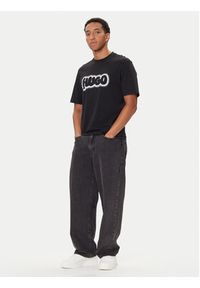 Hugo - HUGO T-Shirt Nulibax 50549155 Czarny Regular Fit. Kolor: czarny. Materiał: bawełna