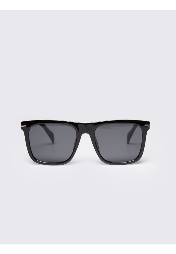 Big-Star - Okulary przeciwsłoneczne unisex czarne Dioni 906. Kolor: czarny. Materiał: jeans