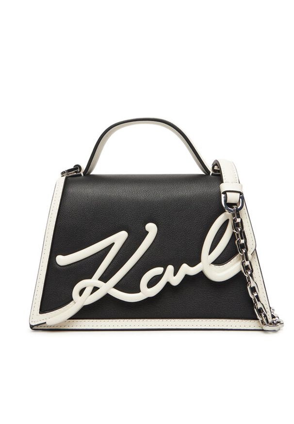 Karl Lagerfeld - KARL LAGERFELD Torebka A1W30224 Czarny. Kolor: czarny. Materiał: skórzane