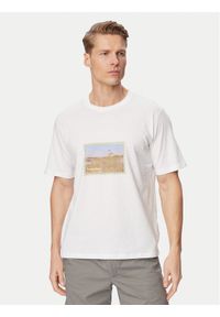 Jack & Jones T-Shirt Montauk Photo 12290890 Biały Regular Fit. Kolor: biały. Materiał: bawełna #1