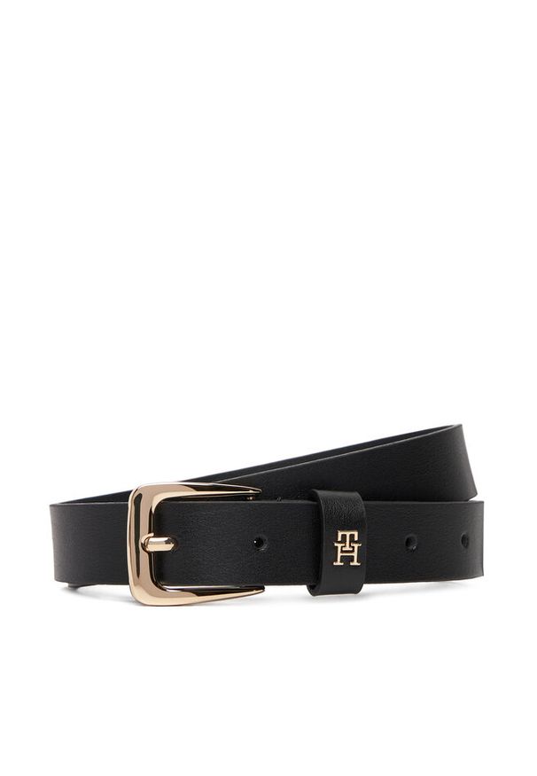 TOMMY HILFIGER - Pasek Damski Tommy Hilfiger. Kolor: czarny