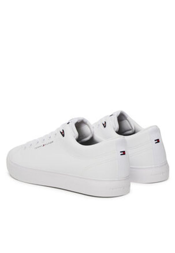 TOMMY HILFIGER - Tommy Hilfiger Tenisówki Th Hi Vulc Core Low Lth Ii Ess FM0FM05511 Biały. Kolor: biały. Materiał: skóra