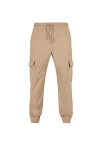 Urban Classics - Męskie Spodnie Do Biegania. Kolor: beżowy. Długość: długie