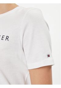 TOMMY HILFIGER - Tommy Hilfiger T-Shirt Logo WW0WW40276 Biały Regular Fit. Kolor: biały. Materiał: bawełna