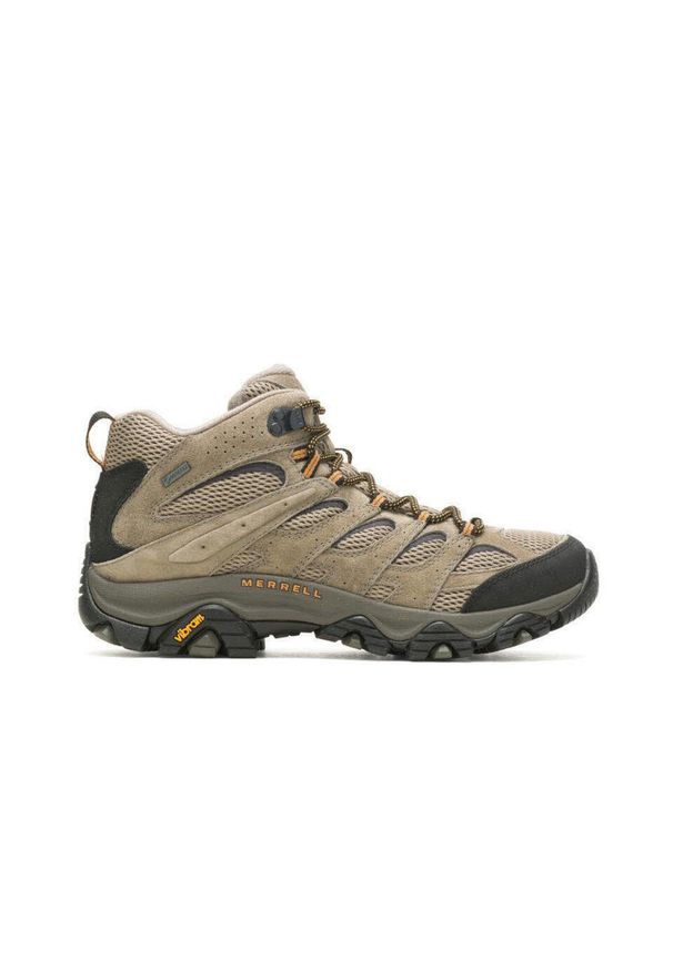 Buty trekkingowe męskie Merrell Moab 3 Gtx Gore-tex. Zapięcie: sznurówki. Kolor: wielokolorowy, beżowy, brązowy. Materiał: syntetyk. Szerokość cholewki: normalna. Technologia: Gore-Tex. Sport: turystyka piesza