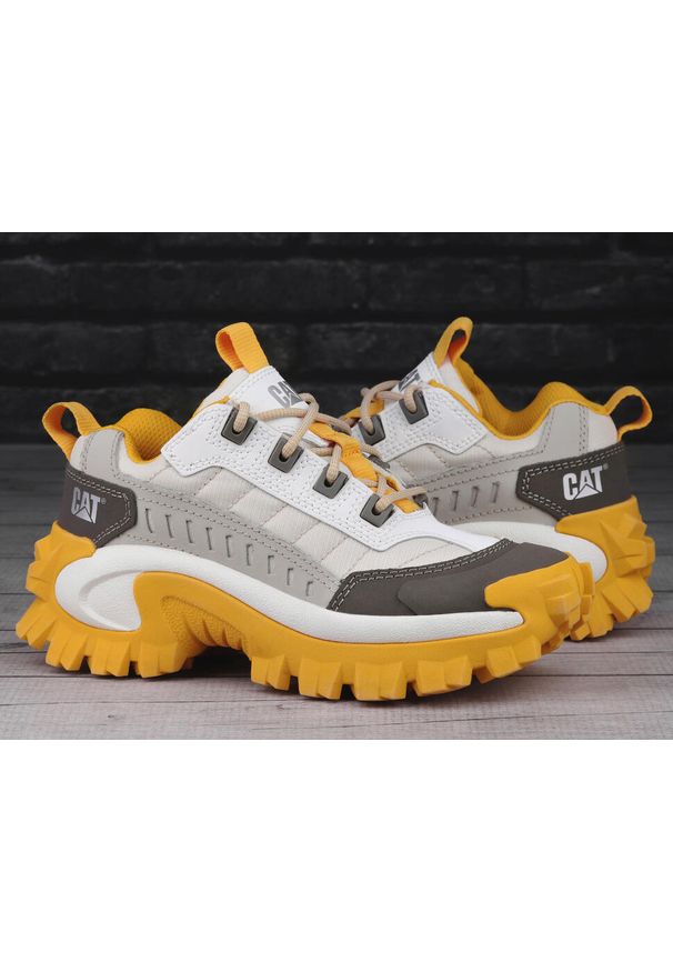 CATerpillar - Buty sportowe do chodzenia Cat INTRUDER. Kolor: biały, wielokolorowy, żółty, szary. Sport: turystyka piesza