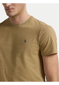 Polo Ralph Lauren T-Shirt 710671438429 Beżowy Custom Slim Fit. Typ kołnierza: polo. Kolor: beżowy. Materiał: bawełna #3