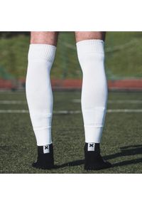 PROSKARY - Getry tuby piłkarskie bez stopy Proskary Junior. Kolor: biały. Sport: piłka nożna #2