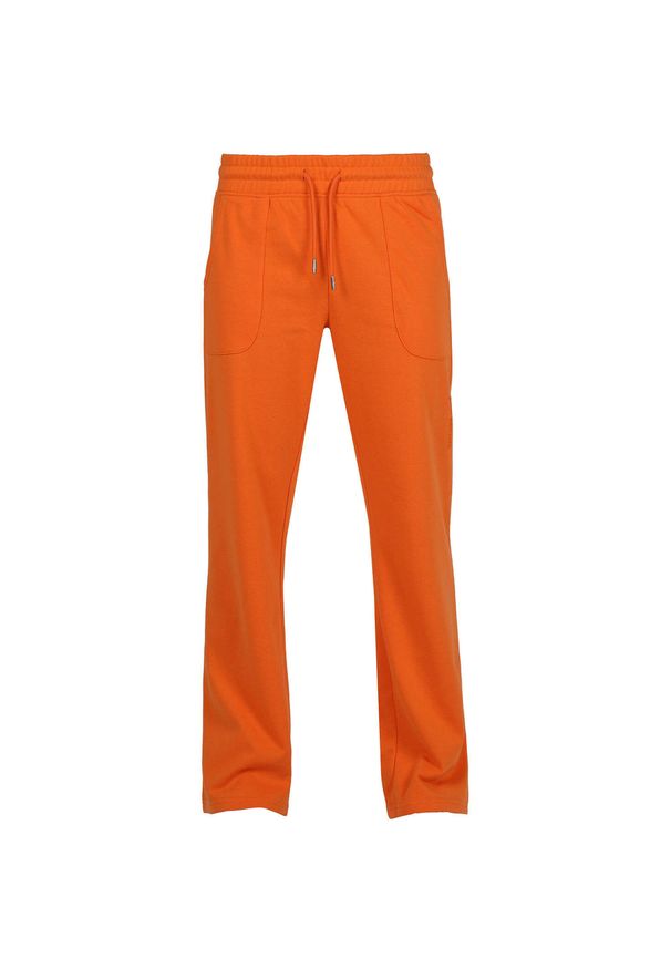 THE RUNNING REPUBLIC - Elegancka sukienka Orange Lea L. dla kobiet. Kolor: pomarańczowy. Materiał: poliester, bawełna. Długość: długie. Sport: turystyka piesza, bieganie