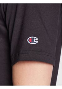 Champion T-Shirt Small Script Logo Embroidery 218006 Czarny Regular Fit. Kolor: czarny. Materiał: bawełna #5