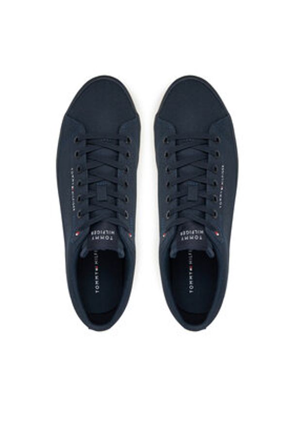 TOMMY HILFIGER - Tommy Hilfiger Tenisówki Hi Vulc Low Core Canvas FM0FM05396 Granatowy. Kolor: niebieski. Materiał: materiał