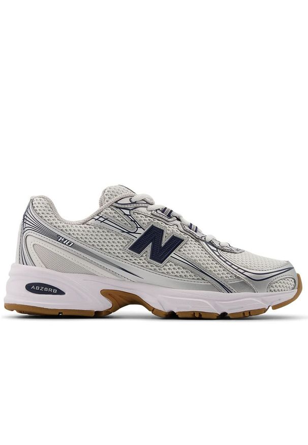Buty unisex New Balance U740SN2 - srebrne. Kolor: srebrny. Materiał: syntetyk, materiał. Szerokość cholewki: normalna. Sezon: lato. Sport: turystyka piesza