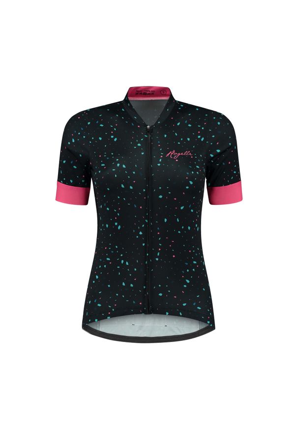 ROGELLI - Damska koszulka rowerowa TERRAZZO z krótkim rękawem. Kolor: różowy, niebieski, wielokolorowy. Długość rękawa: krótki rękaw. Długość: krótkie