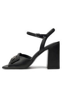 Calvin Klein Sandały Heel Sandal 85 Relock Lth HW0HW01937 Czarny. Kolor: czarny #5