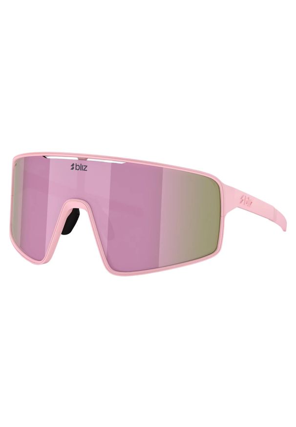 BLIZ - Okulary przeciwsłoneczne Bliz P001 matte powder pink/brown/rose multicolor. Kolor: różowy. Sport: turystyka piesza