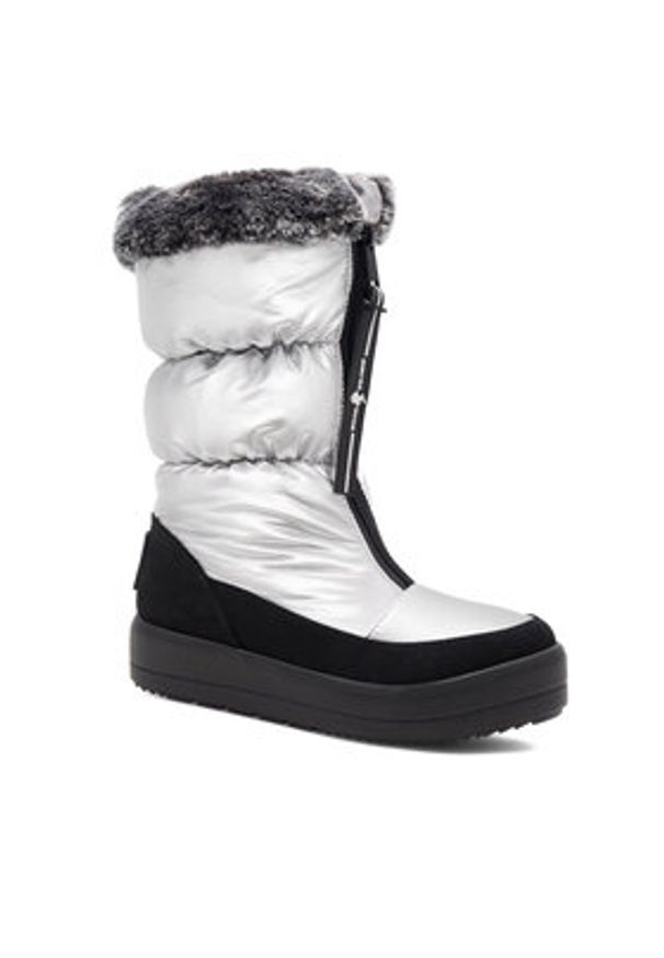 Beverly Hills Polo Club Śniegowce WS19001-04 Srebrny. Kolor: srebrny. Materiał: materiał