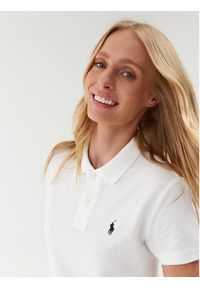 Polo Ralph Lauren Sukienka codzienna Polo Shirt Shop 211799490017 Biały Regular Fit. Okazja: na co dzień. Typ kołnierza: polo. Kolor: biały. Materiał: bawełna. Typ sukienki: proste. Styl: casual