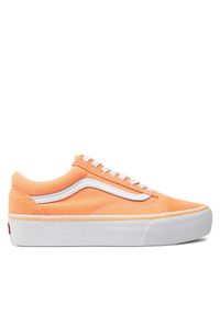 Vans Tenisówki Old Skool Platfor VN0A5KX9AAS1 Pomarańczowy. Kolor: pomarańczowy. Materiał: materiał