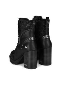 Mustang Trzewiki 1505-503-9 Czarny. Kolor: czarny. Materiał: materiał #6