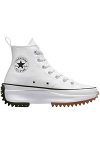 Trampki Converse cu platforma Run Star Hike, Kobiety. Kolor: biały. Materiał: materiał. Obcas: na platformie. Sport: bieganie, turystyka piesza
