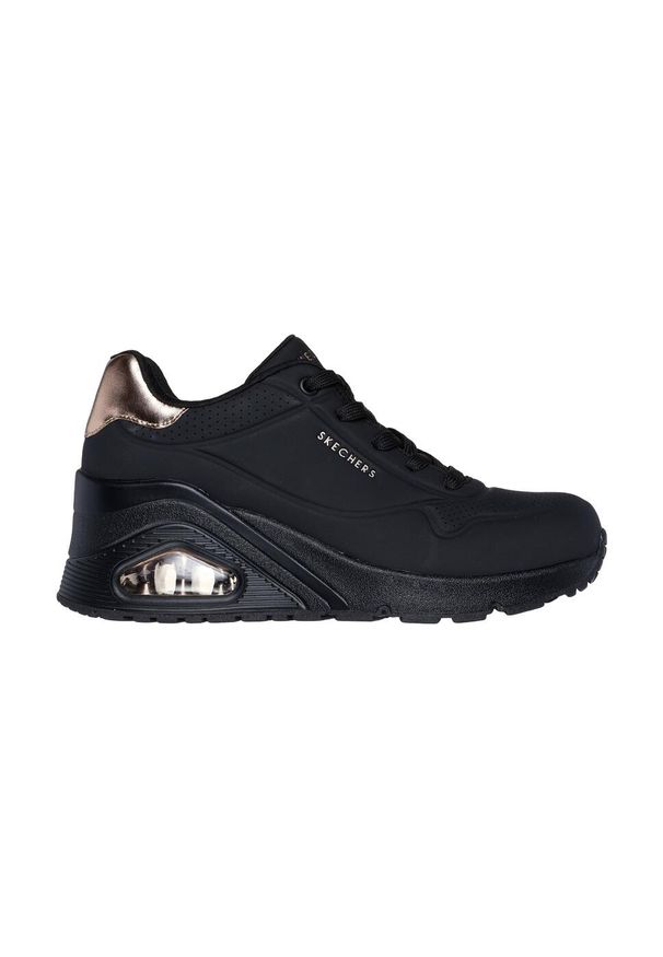 skechers - Buty damskie SKECHERS Uno Wedge Hi Steps. Okazja: na co dzień. Kolor: czarny
