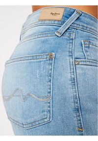 Pepe Jeans Szorty jeansowe Poppy PL800493 Niebieski Regular Fit. Kolor: niebieski. Materiał: bawełna #4