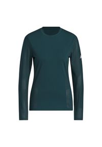 Adidas - Damski top treningowy z długim rękawem adidas Ultimate365. Kolor: zielony. Długość rękawa: długi rękaw. Długość: długie #1