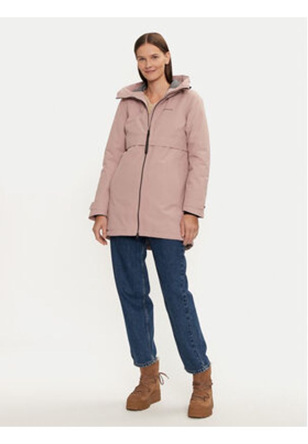 Didriksons Parka Helle 504301 Różowy Regular Fit. Kolor: różowy. Materiał: syntetyk