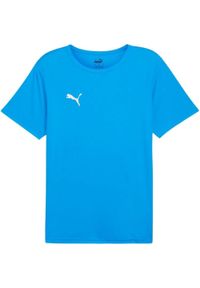 Puma - Męska Koszulka Meczowa TeamRise. Kolor: niebieski. Sport: turystyka piesza