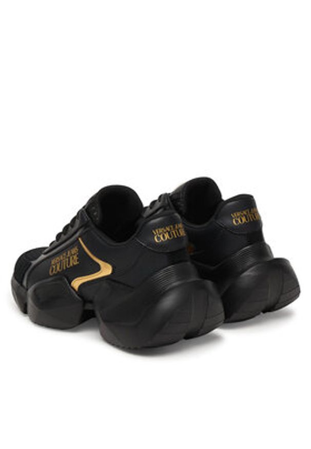 Versace Jeans Couture Sneakersy 80VA3SU3 ZPB78 G89 Czarny. Kolor: czarny. Materiał: skóra