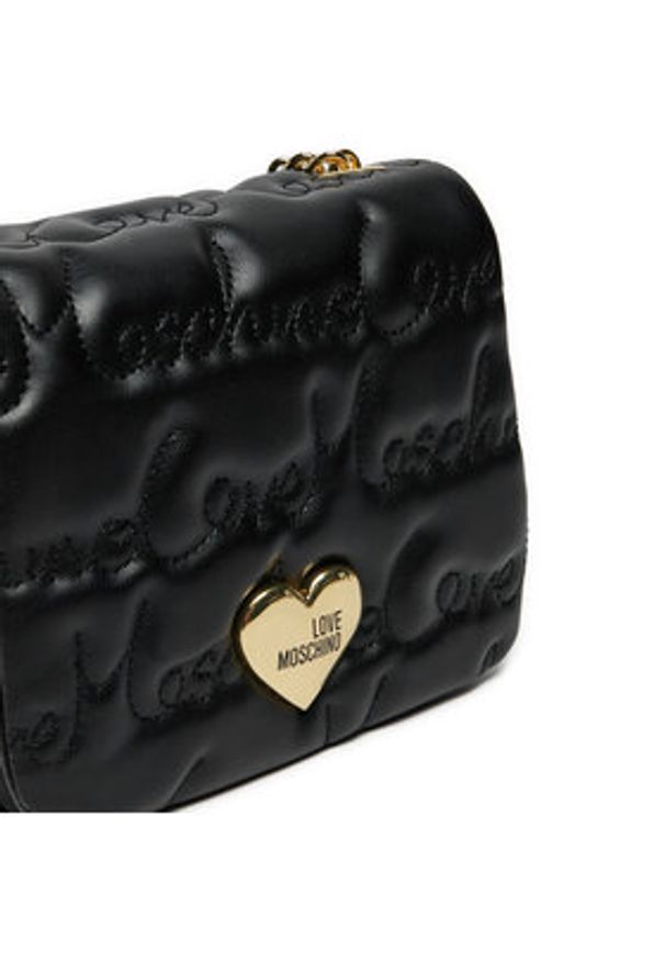 Love Moschino - LOVE MOSCHINO Torebka JC4127PP1LLJ0000 Czarny. Kolor: czarny. Materiał: skórzane