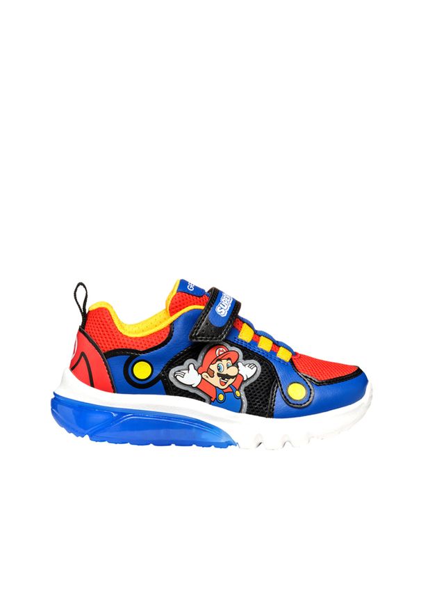 Buty dziecięce Geox Ciberdron. Kolor: czerwony, niebieski, wielokolorowy