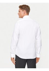 Calvin Klein Koszula K10K113182 Biały Slim Fit. Kolor: biały. Materiał: bawełna, syntetyk